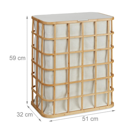 Darelax Bamboo Laundry Basket