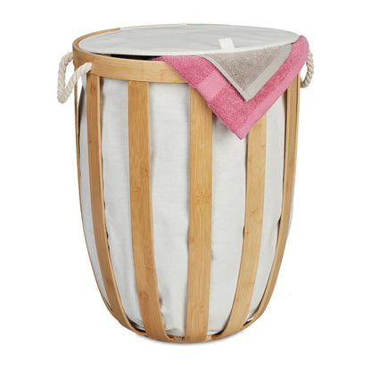 ReDainy Round Bamboo Laundry Basket