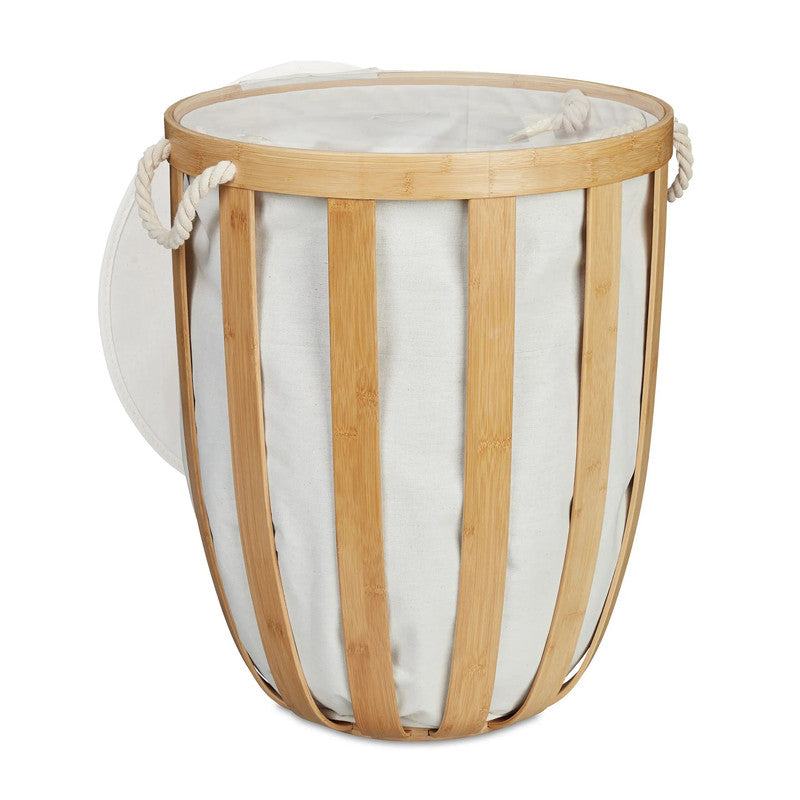 ReDainy Round Bamboo Laundry Basket