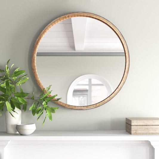 Soliman Metal Round Wall Mirror