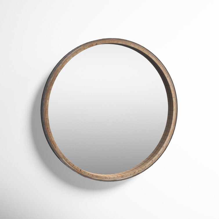 Soliman Metal Round Wall Mirror